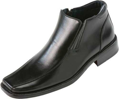 mens black square toe dress boots