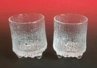 Vintage IITTALA ULTIMA THULE Cordial Glass Shot Glass SET OF 2 (1.7 oz) Finland