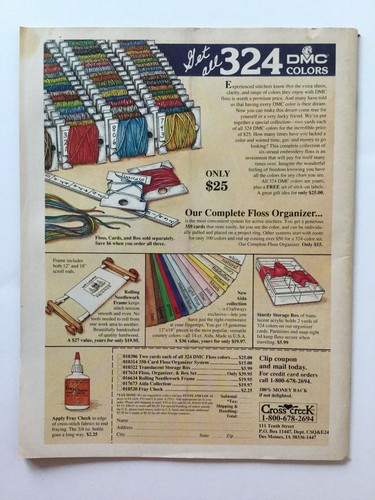 Cross Stitch: Quick & Easy Cross Stitch Magazine April May 1990 - Photo 3/3