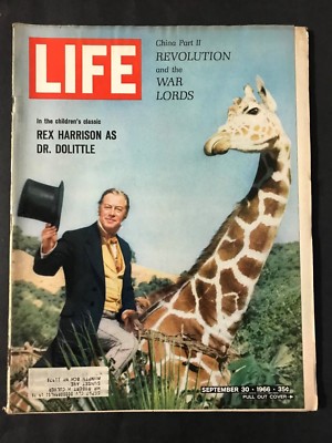 Life Magazine  September 30 1966  Rex Harrison as Dr Doolittle