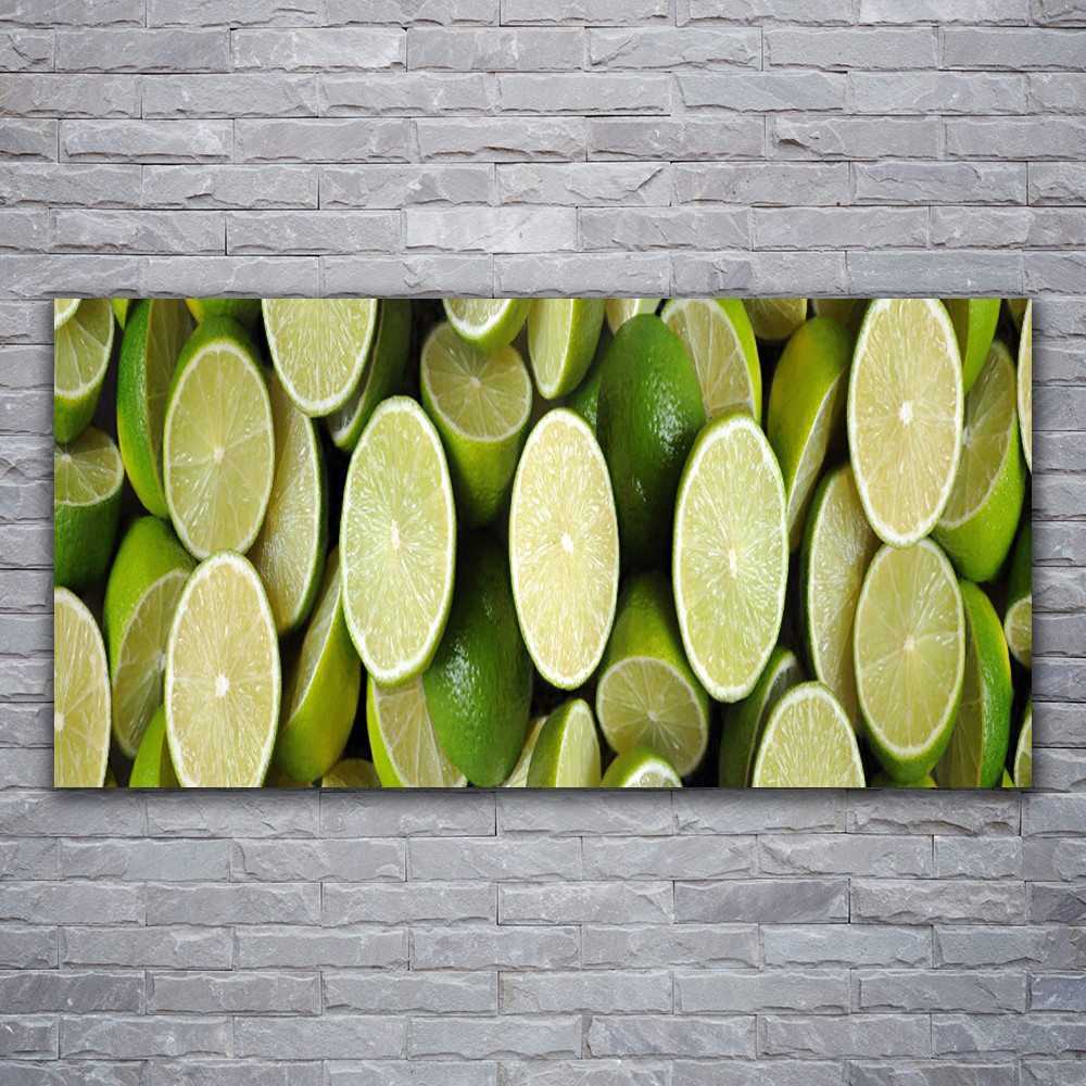 Impression acrylique de citron vert pour illuminer et rafraîchir votre cuisine moderne