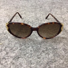 Rocco Originals Sunglasses Womens Handmade Brown Gold Accents Vintage DA 28251
