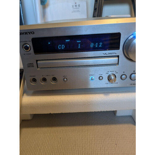 ONKYO CR-D1 CD receiver Integrated Amplifier Silver Audio FM ONKYO CR-D1 CD receiver Integrated Amplifier Silver Audio FM