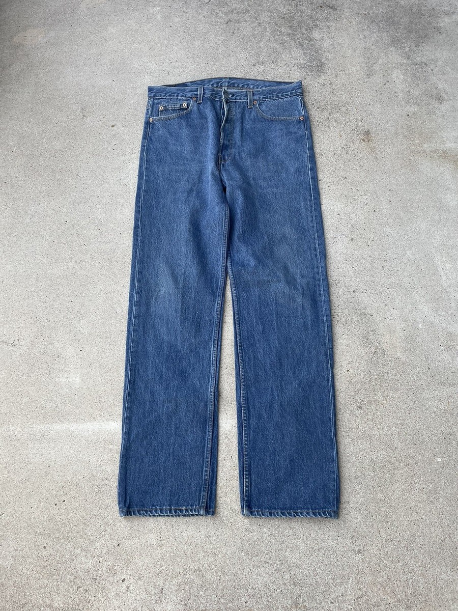 パンツ LEVIS Vintage Clothing 90s USA S501XX Vintage 90's Levi's 501xx Buttonfly Straight Leg Denim Jeans