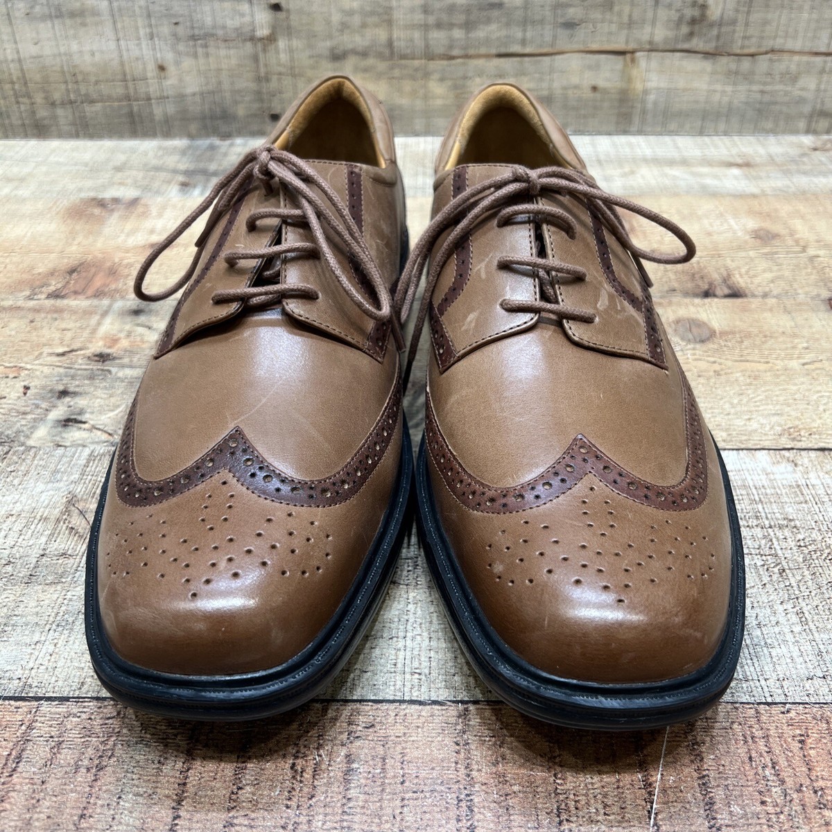 Dr. Comfort #8320 WING Mens Brown Leather Wingtip Oxford Shoes Size 13 M Amazon.com | Dr. Comfort Men main image 4