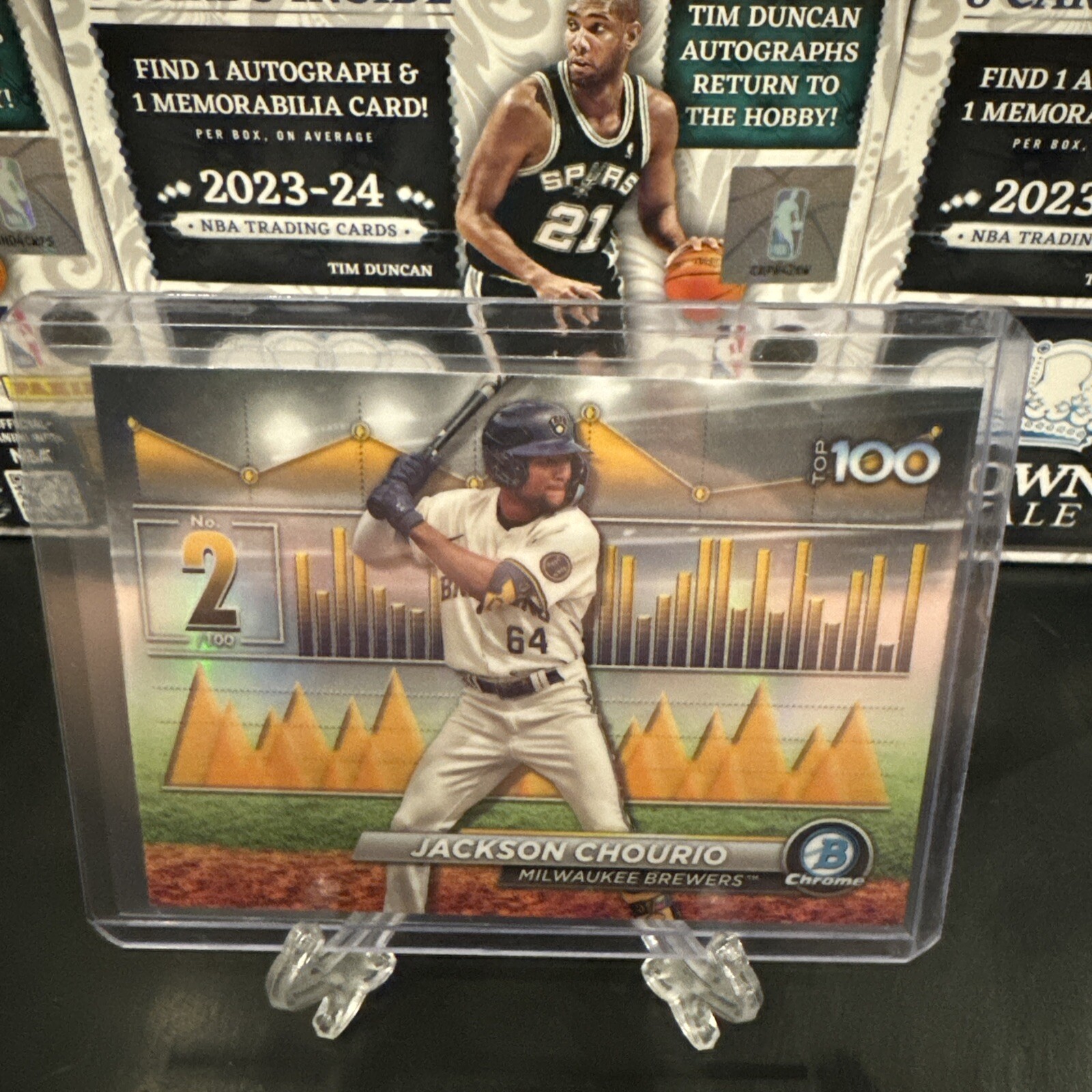 2024 Bowman Chrome Scouts’ Top 100 BTP-2 Jackson Chourio, Milwaukee Brewers