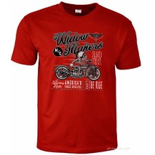 T-shirt motociclista vintage moto rocker USA motivo indiano motto *4088