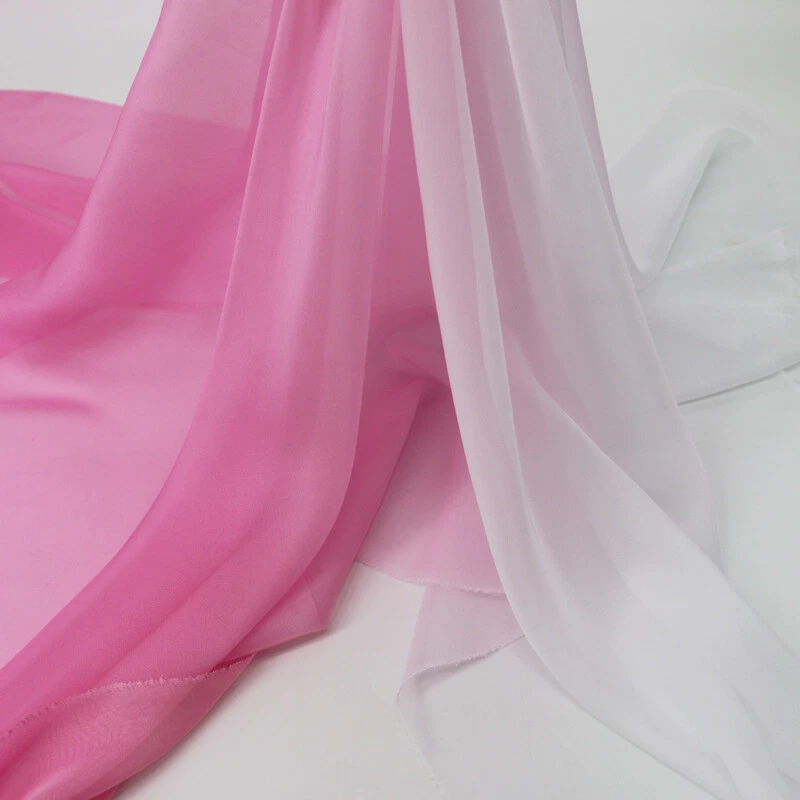 39 Inch X 58 Inch 30d Chiffon Fabric For Dress 2 Tone Fabric For Dancing Wedding - Image 3 of 4