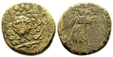Ancient Greece 85-65 BC PAPHLAGONIA SINOPE  Gorgoneon AEGIS NIKE