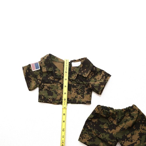 Build A Bear Clothing Army Marine Military Camo Camouflage Uniform Outfit - Picture 5 of 9