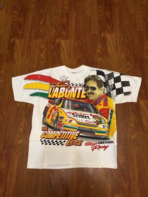 Vintage Nascar Terry Labonte T-Shirt Men L Kelloggs Corn Flakes