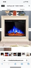 New  Go Flame  36" Multi Color Built-In Electric Fireplace Ep23629 MSRP 1299.00