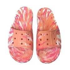 Crocs Baya II Slide Sandals Pink/Orange Papaya Unisex Mens 11, Womens 13