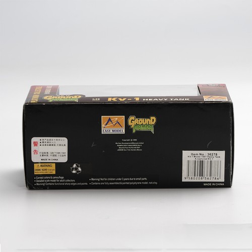 EASY MODEL 1/72 Kv-1 1941 Captured Kv-1 Military Heavy Tank 36278 Vehicle Gifts - Picture 12 of 12