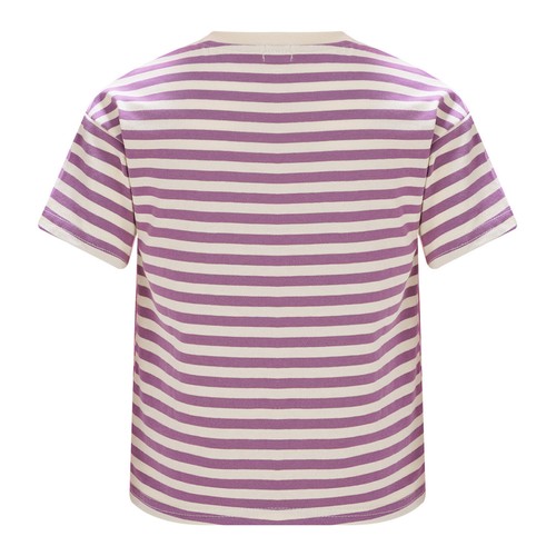 Kids Girls Tops Tee T-shirt Striped Activewear Summer Tank Workout Shirts Gym - Picture 37 of 43