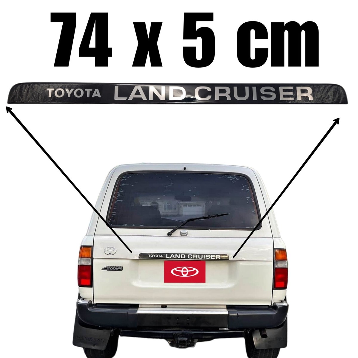 1991-1997 Toyota Land Cruiser FJ80 FZJ80 Tailgate Emblem for