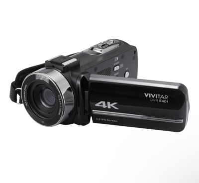 Vivitar 4K Ultra HD Digital Camcorder DVR E401 Black *NEW IN