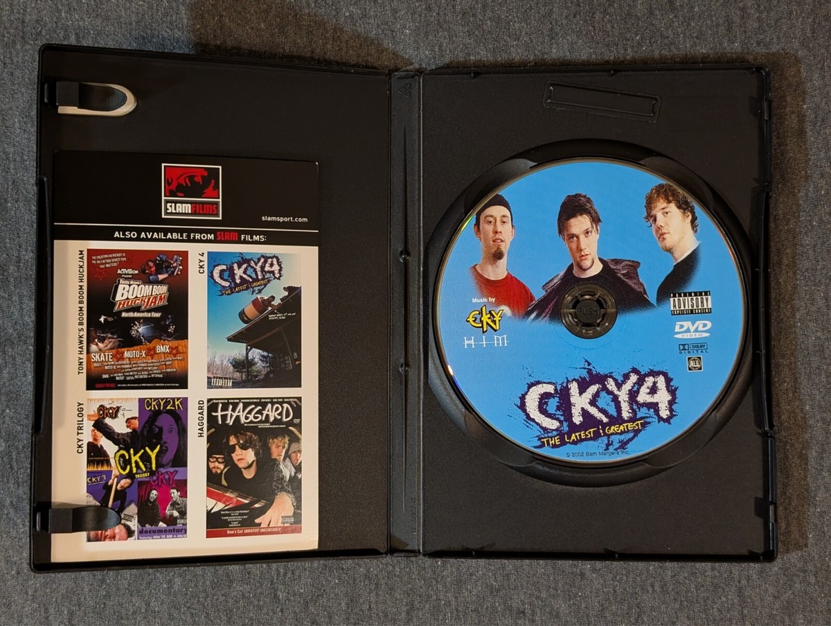 ガーデン DVD CKY 4 The Latest & Greatest DVD SIGNED Bam Margera Brandon