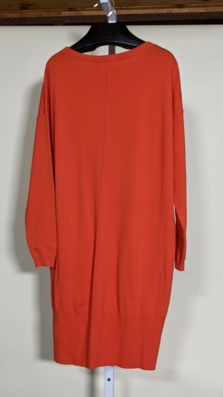 Karen Millen Orange Sweater Knit Side Pocket Dress Medium $199 Sold Out image 2