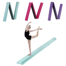 9ft Balance Beam Folding Foam Gymnastics Equipment w/ Anti-slip Base 3 Colors