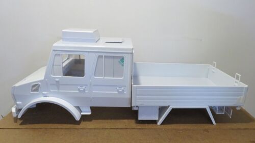 1/6 For SCX6 Mercedes-Benz Unimog U4000 Double Cab UNPAINTED Plastic Body Shell - Picture 7 of 20