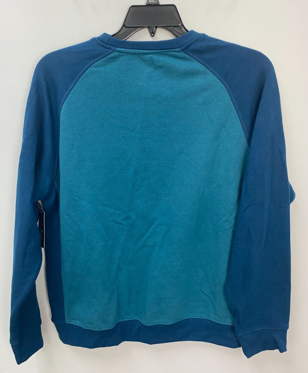 Xersion Two Tone Blue Crew Neck Pullover Sweatshirt Men's Sz