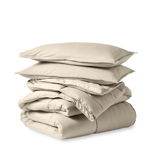 Comforter Set - Size - Ultra-Soft - Goose Down Alternative - Full 12 - Sand