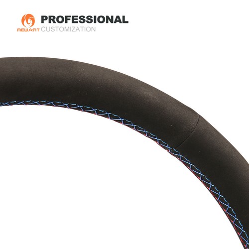 MEWANT DIY Suede Leather Steering Wheel Cover for BMW 3 Series E36 E36/5 E46 E53 - Picture 6 of 10