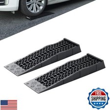 Donext Ramps Low Profile Plastic Car Service Ramps 3 Ton Truck Vehicle - 2 Pa