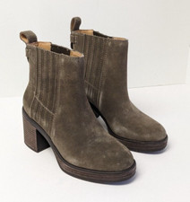 Crown Vintage Capari Ankle Boots, Willow Bark Suede, Women's 6