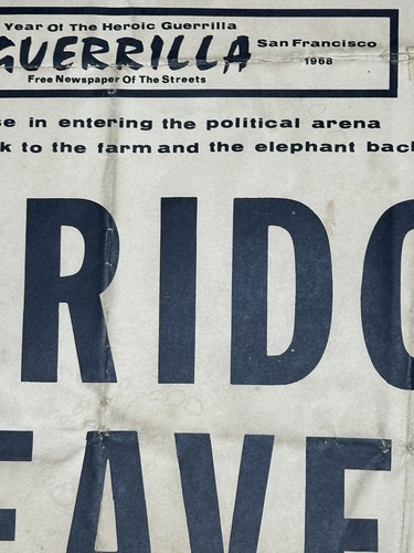 ELDRIDGE CLEAVER for President (Original poster) 22 1/2" x 16 1/4" - Picture 11 of 16