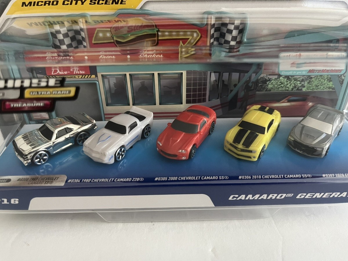Micro Machines Series 5 Camaro Generations #16 CHASE RARE Silver