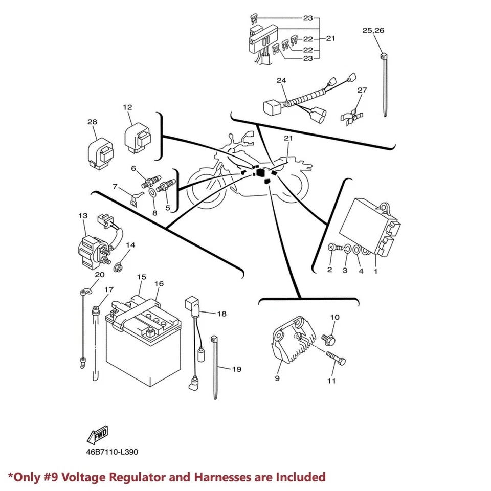 PARA XV250 VIRAGO/V-STAR MAGNETO BOBINA ESTATOR + REGULADOR DE VOLTAJE RECTIFICADOR + JUNTA Foto 3 de 4
