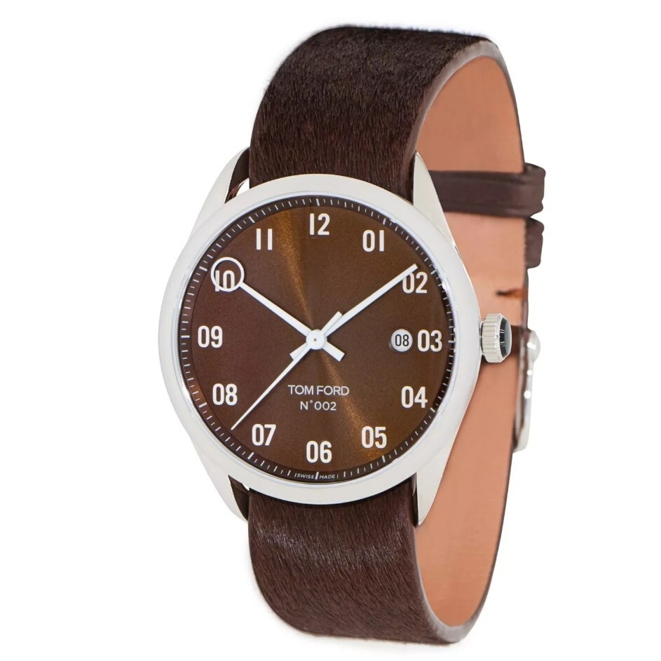 Tom Ford TF0120175083 BRO Mens 002 Brown Dial Automatic Watch -Damaged Packaging