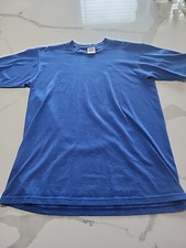 Vintage Jerzees t shirt Blue Short Sleeve Size Medium Made In USA!