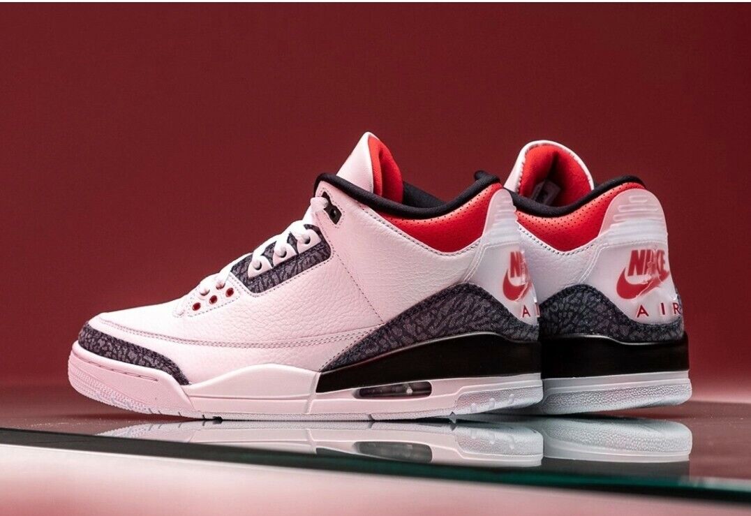 Nike Air Jordan 3 Retro SE Fire Red Denim Cardinal Men's Nike Air Jordan 3 Retro SE Fire Red Denim Cardinal Men's