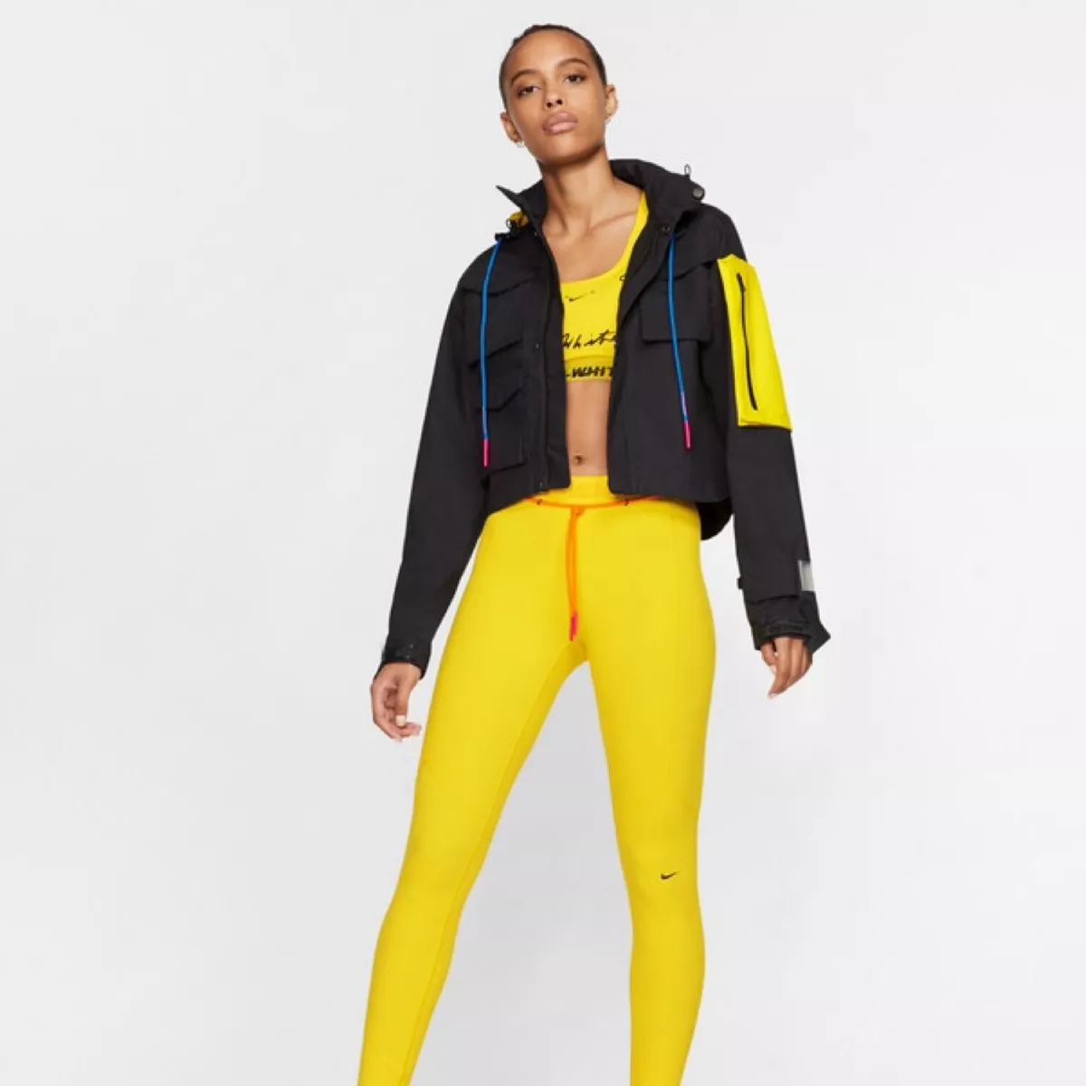 Nike x off top white legging set