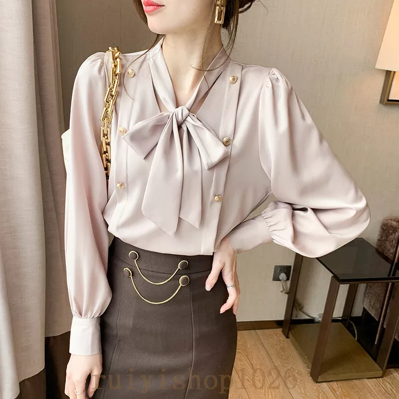 Korean long sleeve clearance blouse