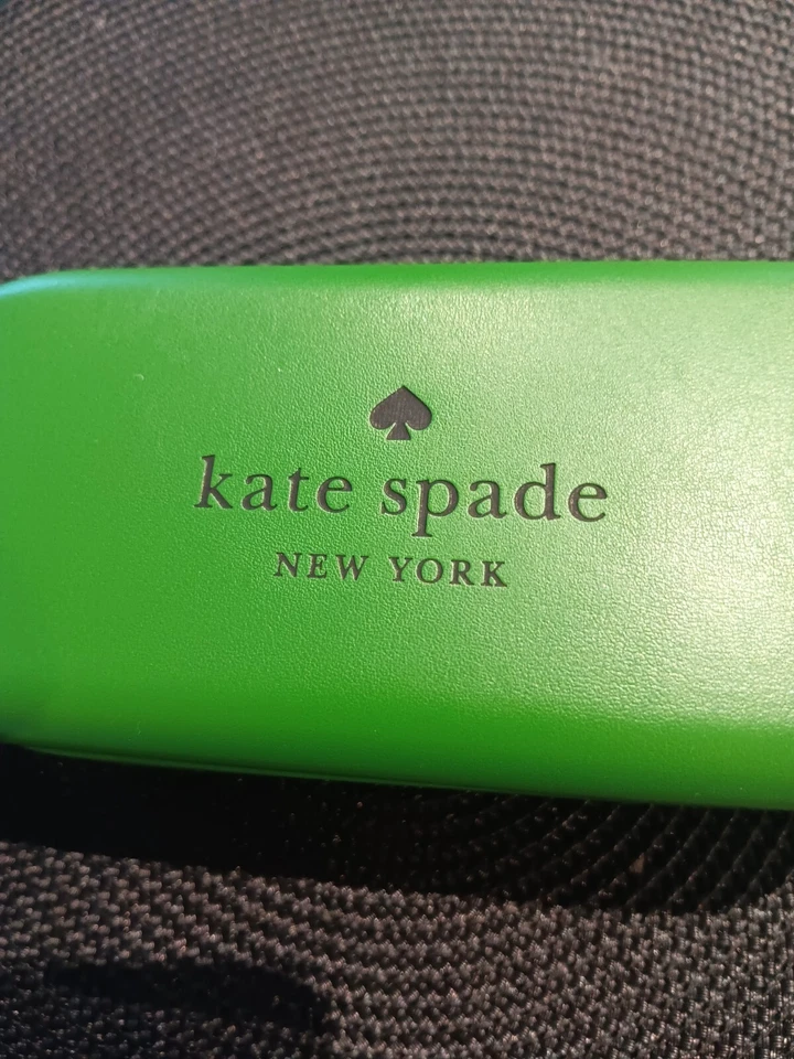 GAFAS DE SOL KATE SPADE GAFAS PÚRPURA ESTUCHE RÍGIDO FIELTRO AMARILLO INTERIOR + TELA NUEVAS Foto 2 de 4