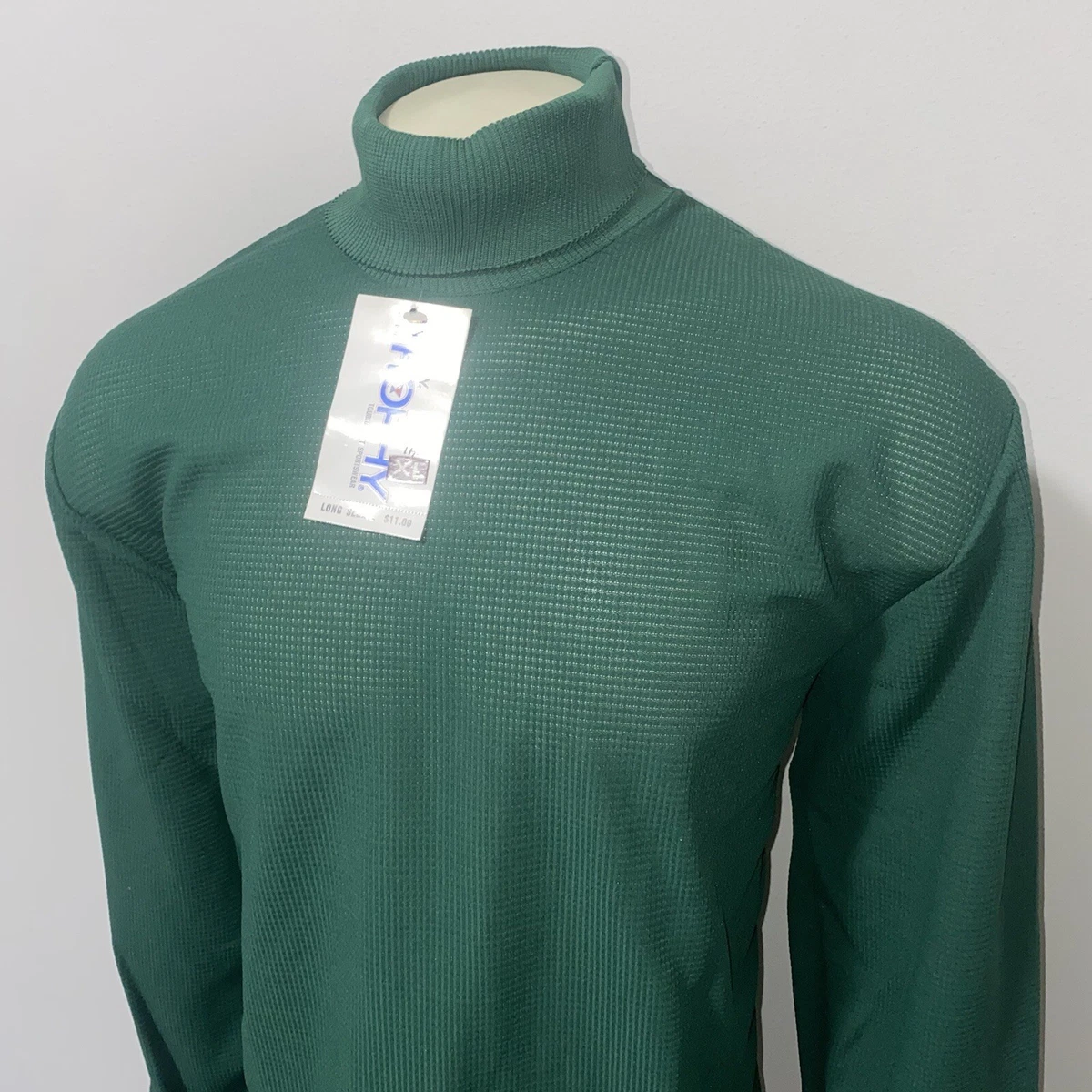 Green turtleneck shirt sale