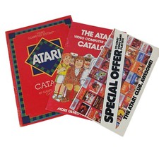 Atari Video Computer System Red  Video Game Catalogs Lot Of 2