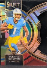 2023 Panini Select Black and Red Prizms Die Cuts #196 Quentin Johnston 