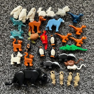 LEGO Animal Bundle Joblot Mixed Collection Dogs Cats Rabbits Dinosaurs Owls
