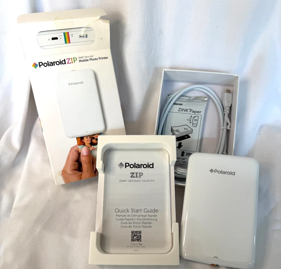 Polaroid ZIP Mobile Photo Printer OpenBox UNUSED +20 ZINK Paper Sheets Bluetooth - Image 4 of 4