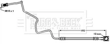 Left Outer Rear Rear Left Brake Hose Fits Seat Skoda Vw Fabia Ibiza Polo