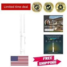 Omada EAP225 Long Range Access Point - 1200 Mbps, Cloud Managed & Weatherproof