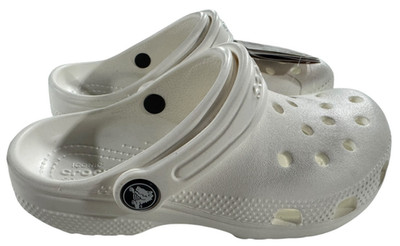 Crocs Kids Classic Clog White 206990-100 Children Youth Slip On Comfort Shoes
