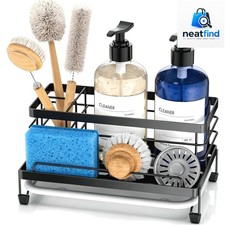 Sponge Holder for Kitchen, Sink Caddy Organizer, Kitchen Sink Accessories wit...
