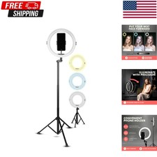 Versatile 11'' LED Ring Light Set with Tripod, Phone Holder for TikTok YouTube