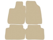 Velour Fußmatten für Dacia Logan limousine 2004-2014, Beige x14 Rand